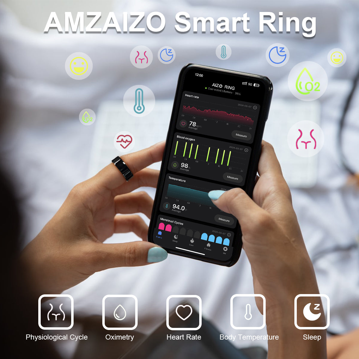 Smart Ring Health Fitness Tracker